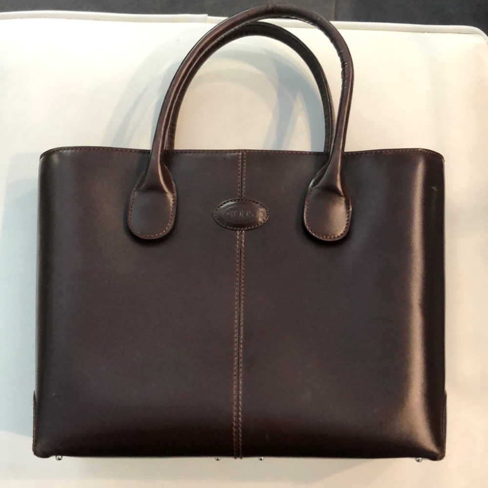Authentic J.P. Tod’s Brown leather handbag